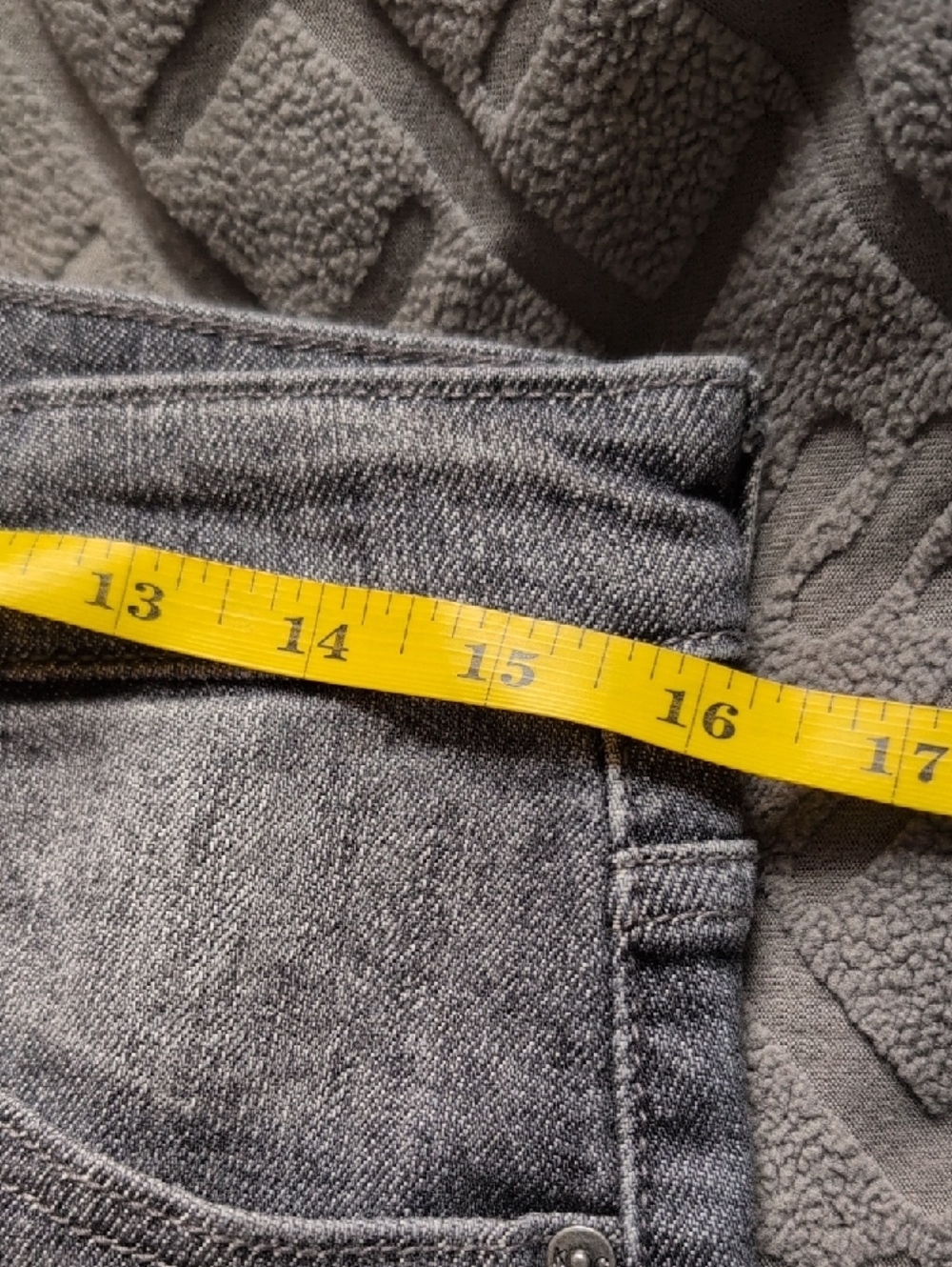 KanCan Straight Leg High-Rise Grunge Gray Black Wash 90's High Waisted Jeans - Picture 10 of 15